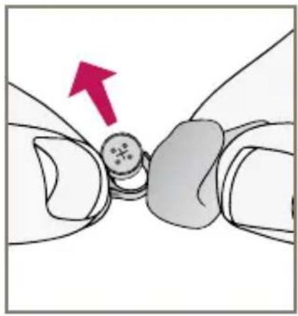 Starkey Wi Series CIC - To insert or replace the battery: - 2