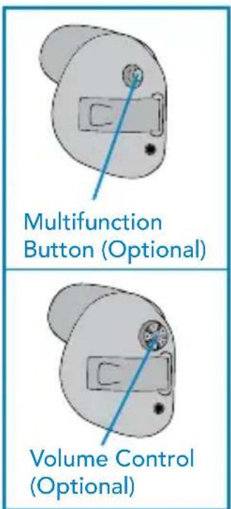 Starkey Wi Series CIC - Your hearing system controls include: - 2