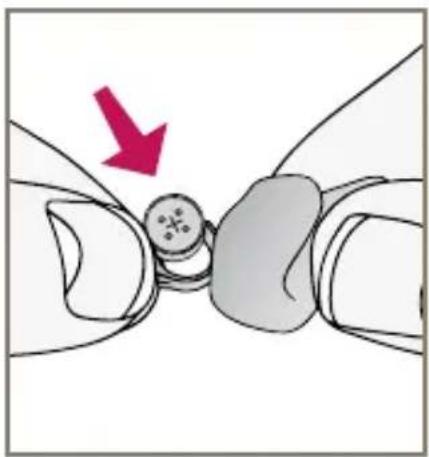 Starkey Wi Series CIC - To insert or replace the battery: - 4