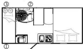Hobby Siesta Van (2014) - Übersicht der Serviceklappen - 1