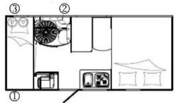 Hobby Siesta (2014) - Übersicht der Serviceklappen - 1