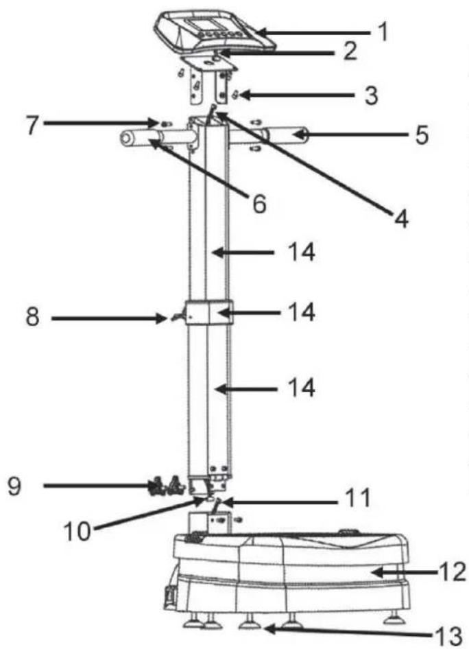 Skandika Vibration Plate 1400 - TEILELISTE - 1