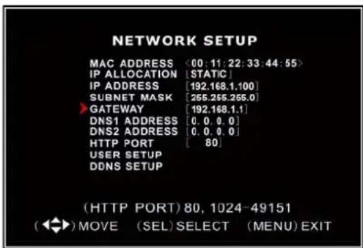 SKYTRONIC DVR 351.124 - Network Setup - 5