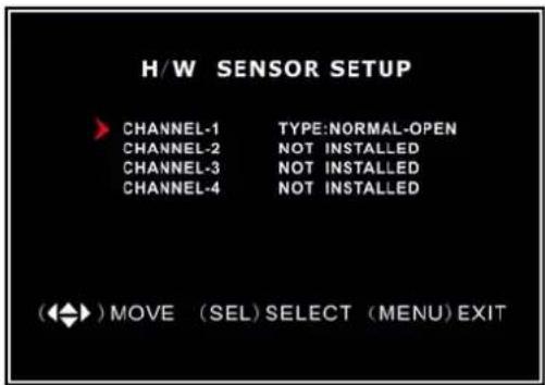 SKYTRONIC DVR 351.124 - Einstellung der Sensoren - 1