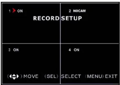 SKYTRONIC DVR 351.124 - Opname Setup - 1