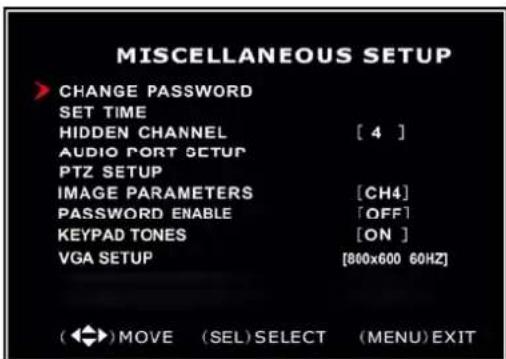 SKYTRONIC DVR 351.124 - Weitere Einstellungen – Passwort ändern - 1