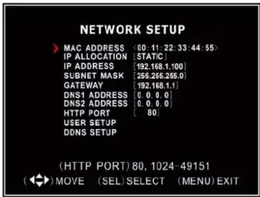 SKYTRONIC DVR 351.124 - Netwerk Setup - 1