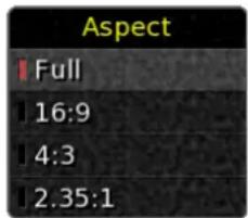 Aspect Full 16:9 4:3 2.35:1