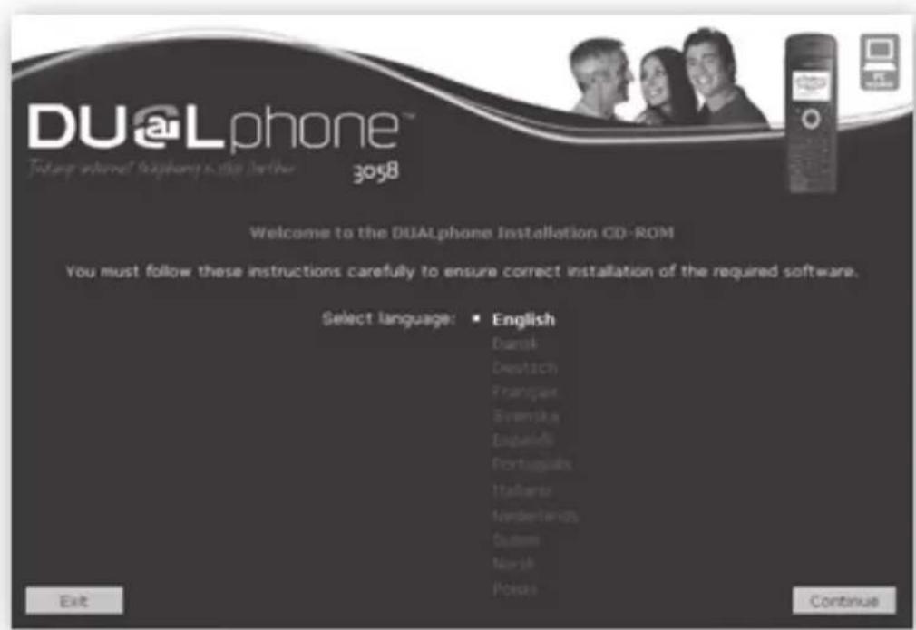 RTX Dualphone 3058 - Installing software (from CD) - 2