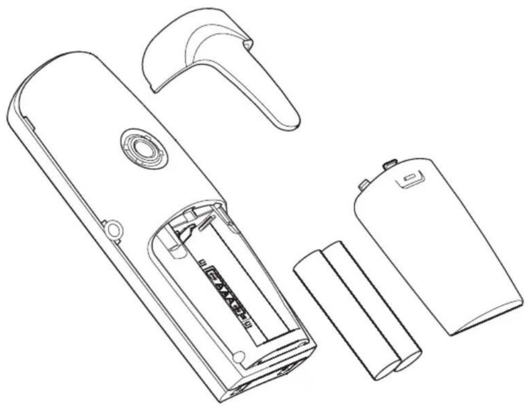 RTX Dualphone 3058 - Installing and charging the batteries - 1
