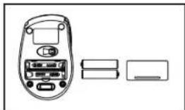 iBox BEE2 PRO - Batterie in die schnurlose Maus einlegen - 2