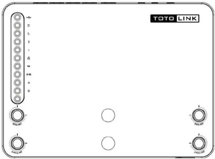Totolink A2004NS - Front Panel - 1