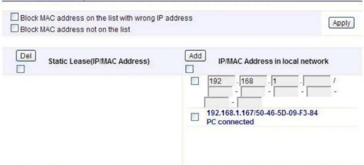 Totolink A2004NS - DHCP Static Lease Setup - 1