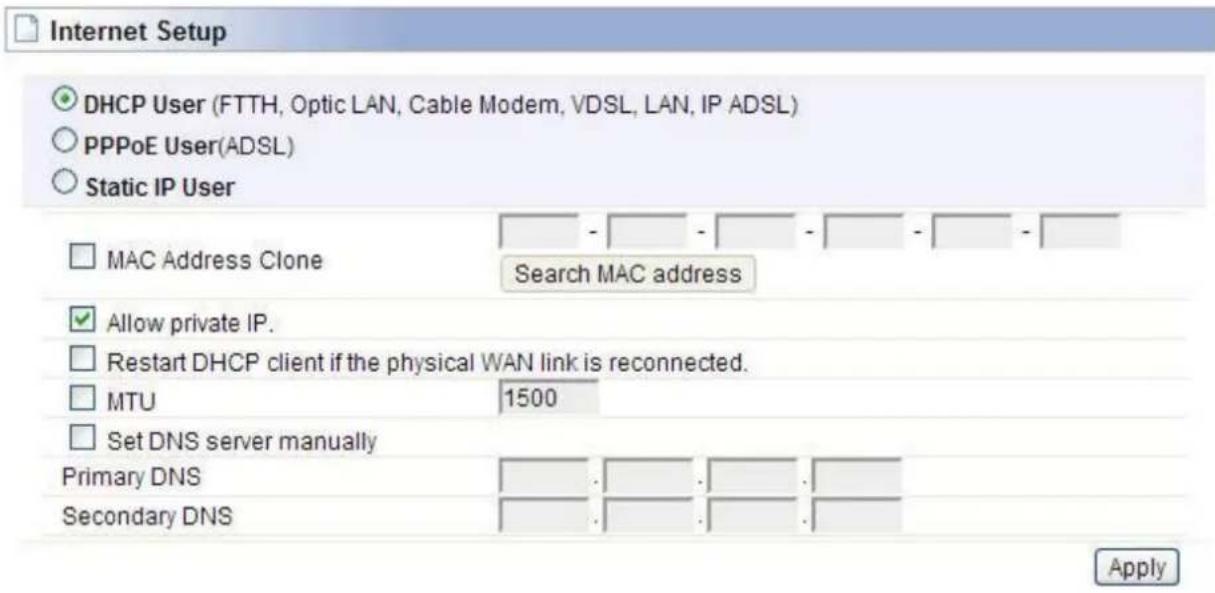 Totolink A2004NS - Internet Setup - 1