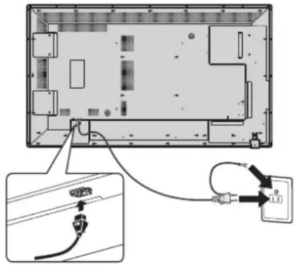 NEC E651-T - Connect the supplied power cord - 1