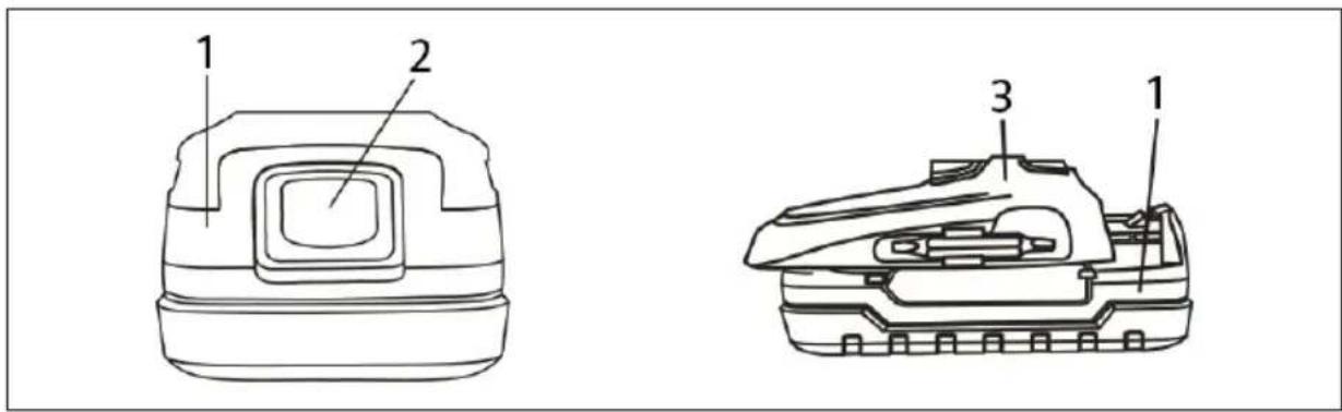 Hamron 009-121 - Inserting the battery - 1
