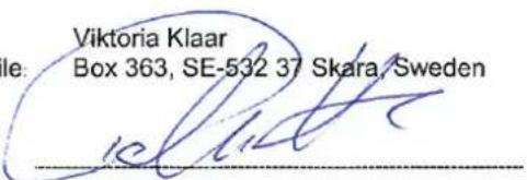 Hamron 009-121 - EC DECLARATION OF CONFORMITY EG FÖRSÄKRAN OM ÖVERENSSTÄMMELSE EF SAMSVARSERKLÆRING DEKLARACJA ZGODNOŚCI WE - 2