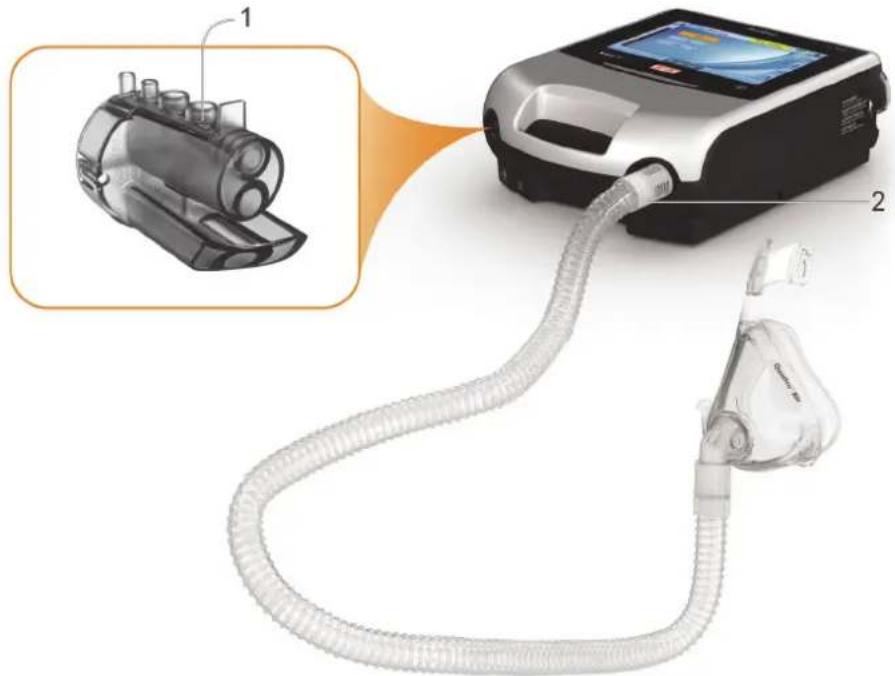 ResMed Astral 100 - Patientenschlauchsysteme konfigurieren - 1