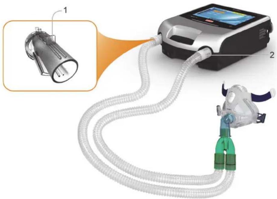 ResMed Astral 100 - Patientenschlauchsysteme konfigurieren - 1
