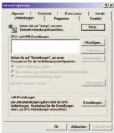 Arcor Easy Box A 300 WLAN - Deaktivierung des HTTP Proxys im Internet Explorer (wenn vorhanden) - 2