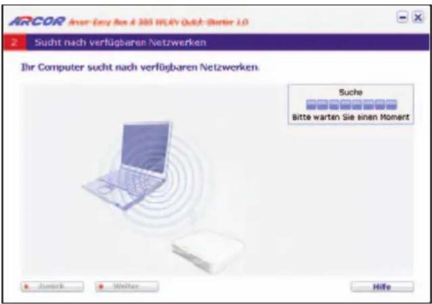Arcor Easy Box A 300 WLAN - Quick-Starter - über eine drahtlose Verbindung / WLAN Die Quick-Starter Dialoge - 4