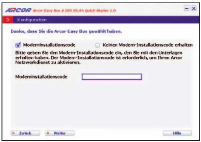 Arcor Easy Box A 300 WLAN - Quick-Starter - über eine drahtlose Verbindung / WLAN Die Quick-Starter Dialoge - 8