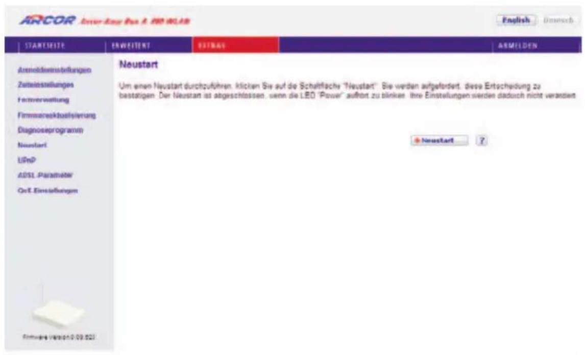 Arcor Easy Box A 300 WLAN - 773377Neustart - 1