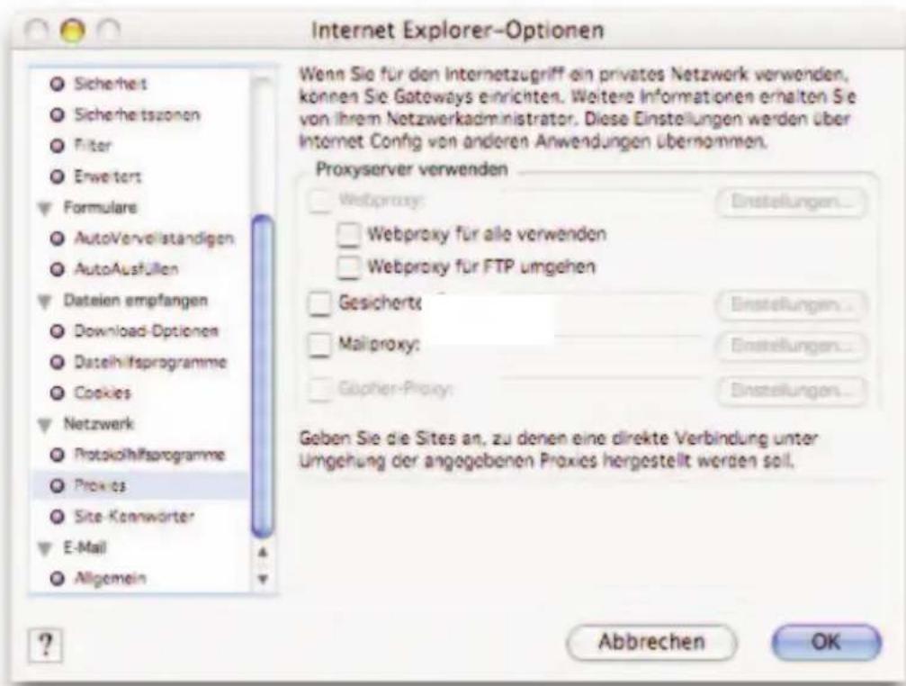 Arcor Easy Box A 300 WLAN - Deaktivierung des HTTP Proxys im Internet Explorer (wenn vorhanden) - 2