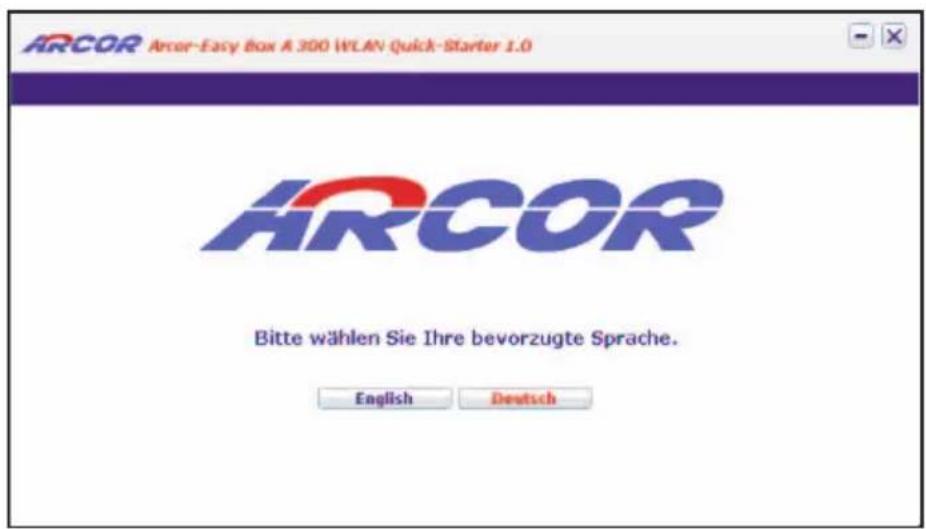 Arcor Easy Box A 300 WLAN - Quick-Starter - über eine drahtlose Verbindung / WLAN Die Quick-Starter Dialoge - 1