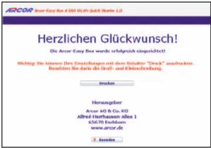Arcor Easy Box A 300 WLAN - Hinweis: - 11