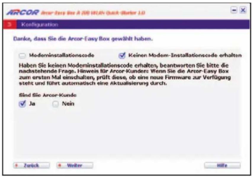 Arcor Easy Box A 300 WLAN - Hinweis: - 1