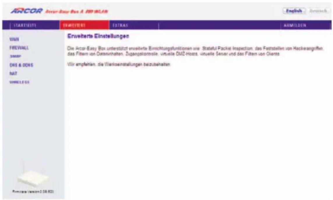 Arcor Easy Box A 300 WLAN - Erweitert - 1