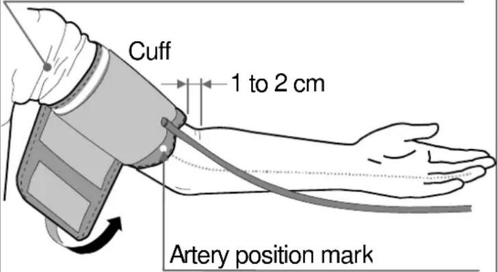 A&D UA-767NFC - Applying the Arm Cuff - 1