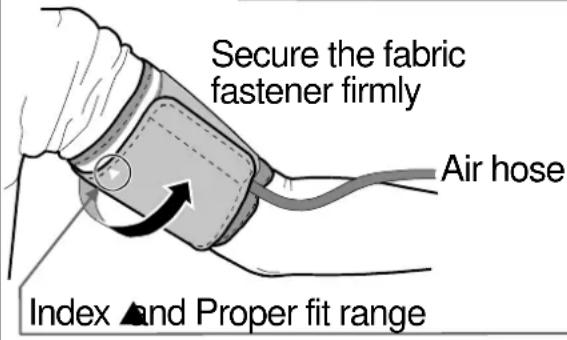 A&D UA-767NFC - Applying the Arm Cuff - 2