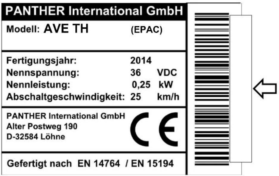 Ave Touring Hybrid TH11 (2014) - Kennzeichen - 1