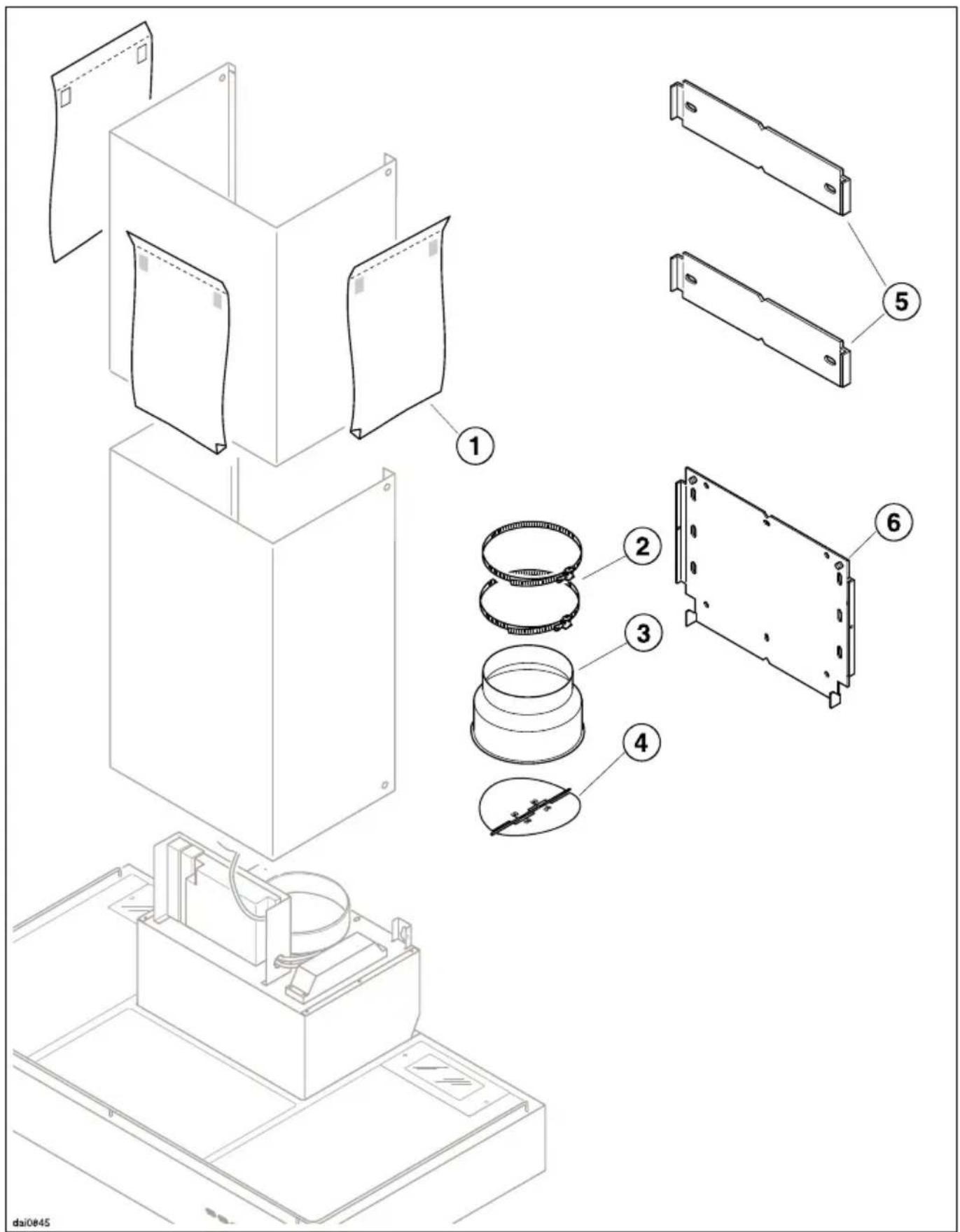 MIELE DA 259-4 - Abstand zwischen Kochstelle und Dunstabzugshaube (S) - 1