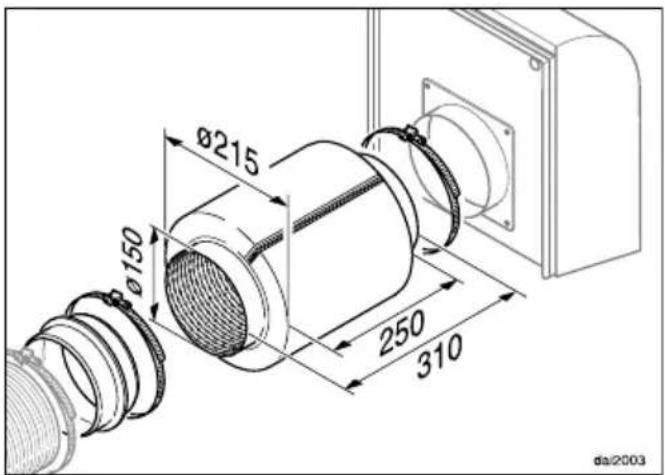 MIELE DA 252-4 EXT - Schalldämpfer - 1
