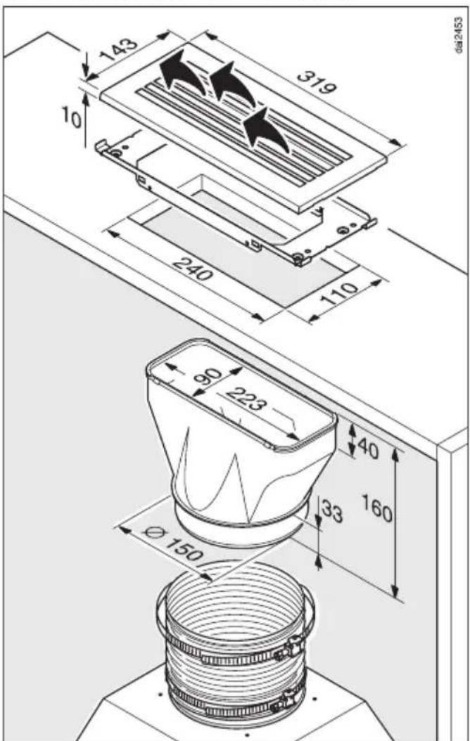 MIELE DA 2170 - Umluftanschluss - 1