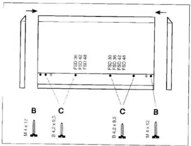 FSD 36 FSD 42 FSD 48 FSD 30 FSD 36 FSD 42 FSD 48 M 4 x 12 B C C B M 4 x 12