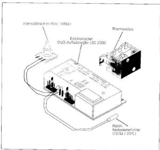 Intensitätssteller (Pctr: 10kΩ) Elektronischer DUQ-Aufladeregler LRD 2000 Thermorelas Platin- Restwärmefühler (107Ω / 20°C)
