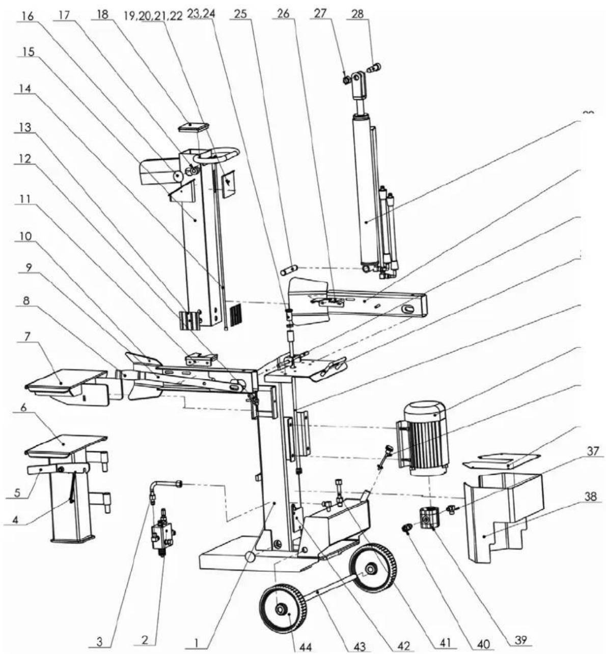 Zipper ZI-HS6P - ERSATZTEILE - 1