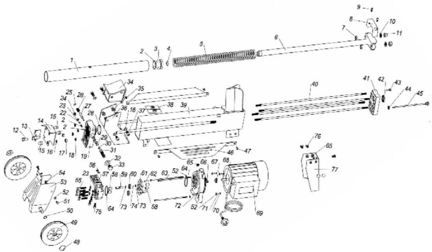 Zipper ZI-HS4P - Ersatzteile ZI-HS4P / ZI HS-5P - 1