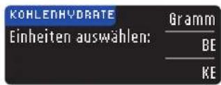 Bayer Contour XT - Nach der Messung Kohlenhydrate im Menü Optionen eingeben - 4