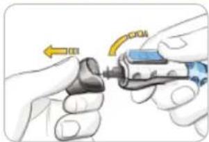 Bayer Contour XT - Entfernen der benutzten Lanzette - 1