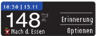 Bayer Contour XT - Messergebnisse mit Markierung 'An' - 3