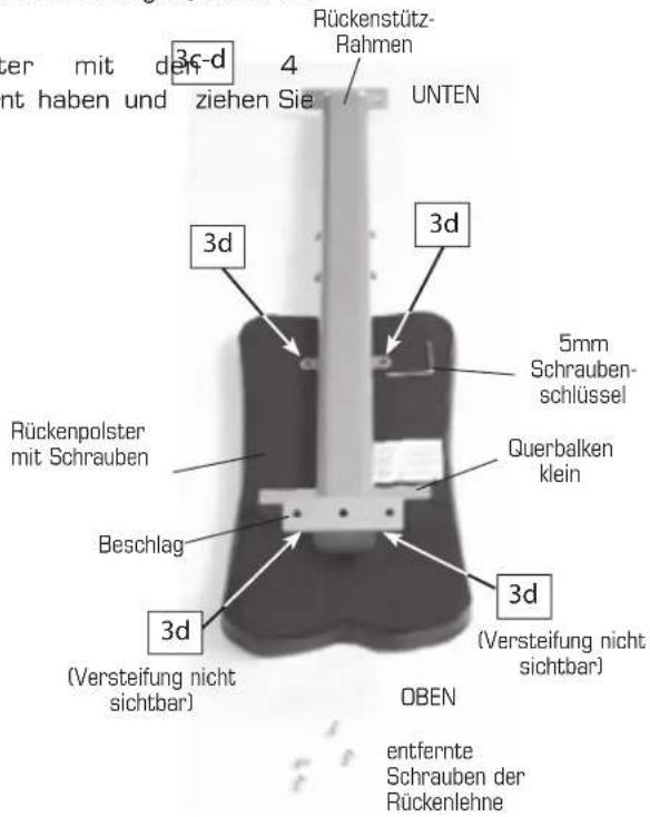 Finnlo Bioforce Sport - SCHRITT 3 – Zusammenbau Rückenstütz-Rahmen - 2