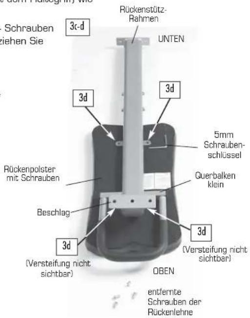 Finnlo Bioforce Ultimate - SCHRITT 3 – Zusammenbau Rückenstütz-Rahmen - 3