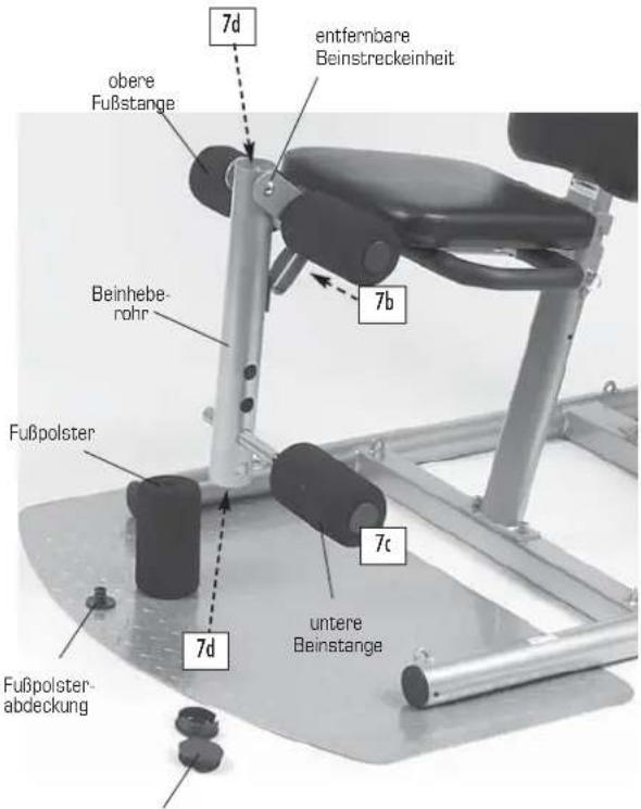 Finnlo Bioforce Ultimate - SCHRITT 7 – Zusammenbau Beinstrecker - 2