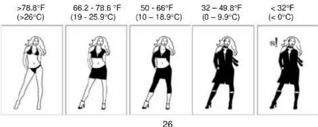 Techno Line WS 9750 IT - SYMBOL DES "WETTER Girl" (Symbol für die Temperaturbedingungen): - 17