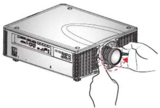 RICOH PJ KU12000 - Installing the Projector Lens - 1